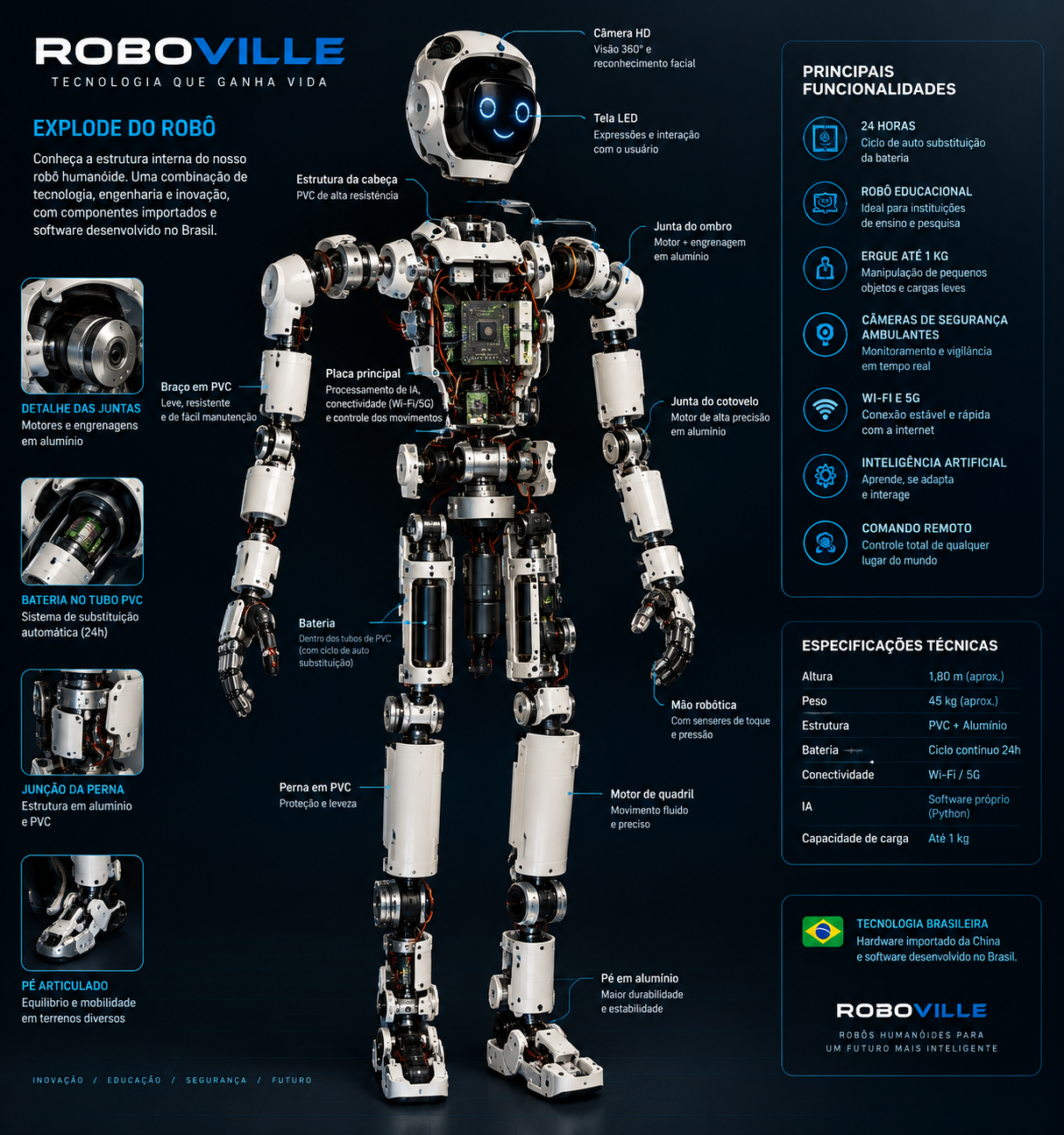 Robô humanoide RoboVille
